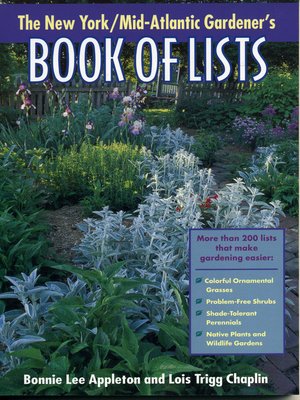 cover image of New York/Mid-Atlantic Gardener's Book of Lists